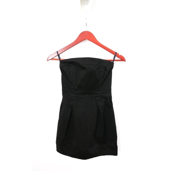 French Connection Black Strapless Dress - Picture 2 of 8